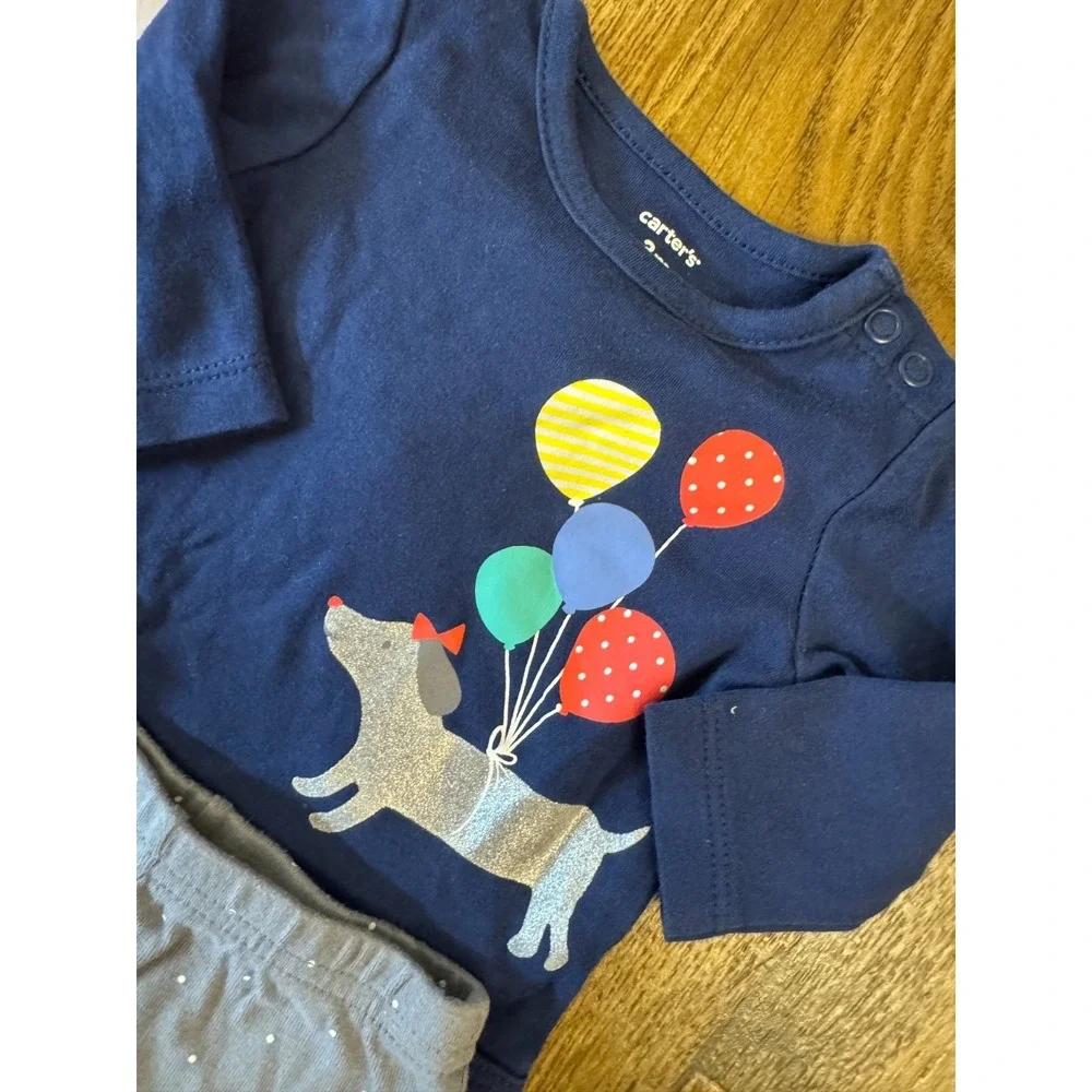 Baby‎ Girl 3 Months Outfits Pants Bodysuits Shirts Long Sleeve Clothes Lot Dog